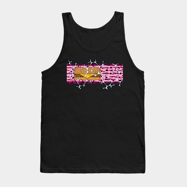 Cheeseburger Comin' Up! Tank Top by Dugg the Skull